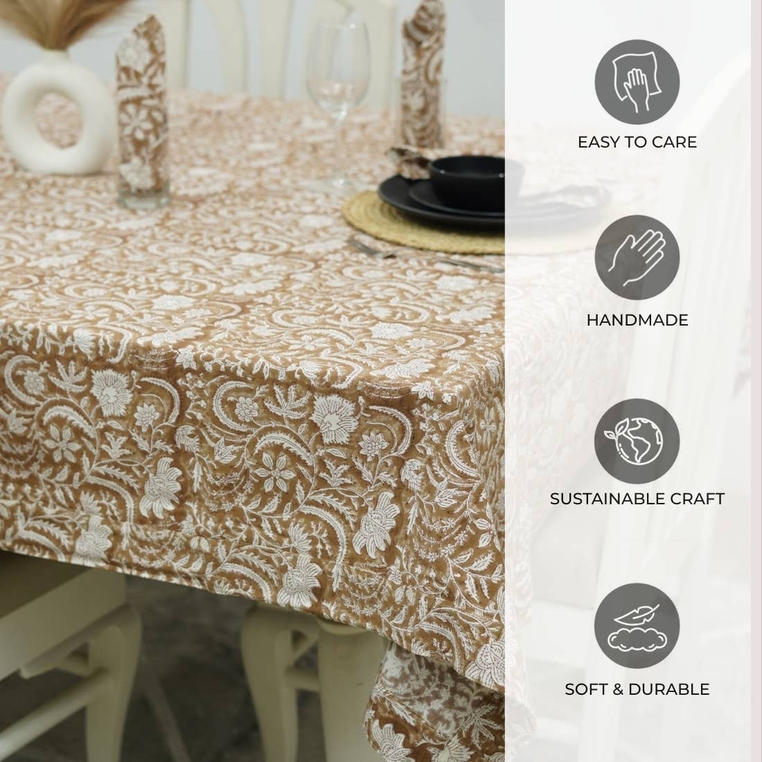 Fabdivine - Wholesale Tablecloth - Luxury Tablecover for Interior Décor  - Mandakini3
