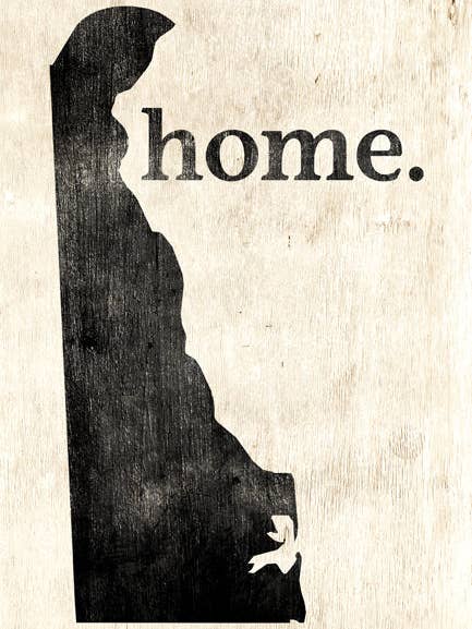 Delaware Thuis Poster Print voor wholesale door Keep Calm Collection