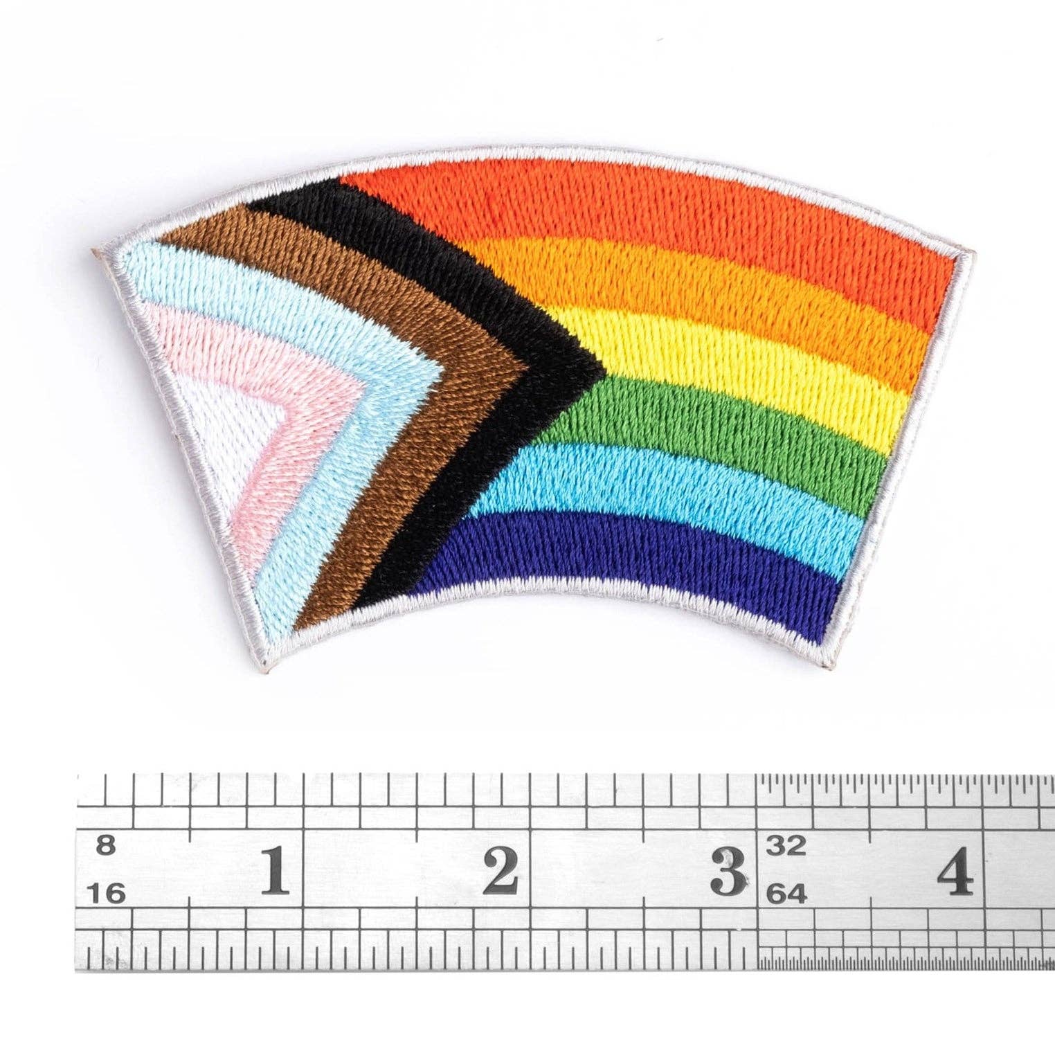 Dissent Pins - Wholesale Patch - Progress Pride Flag Patch - Iron-on1