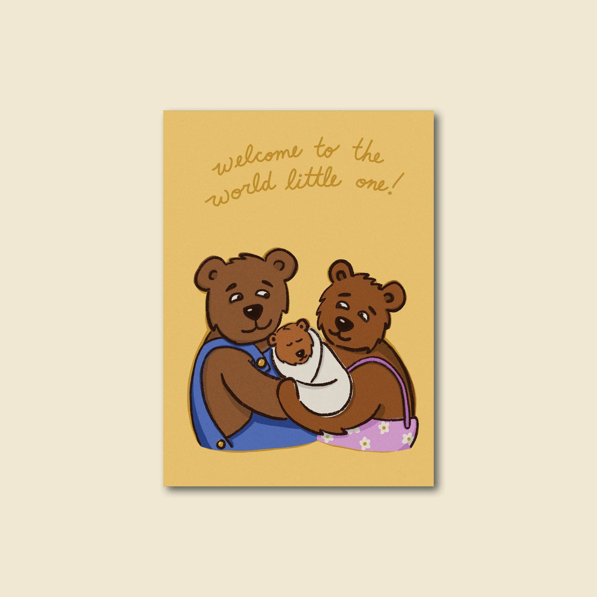 Late November Ink - Wholesale Baby Card - "Little One" Welcome New Baby Greeting Card0