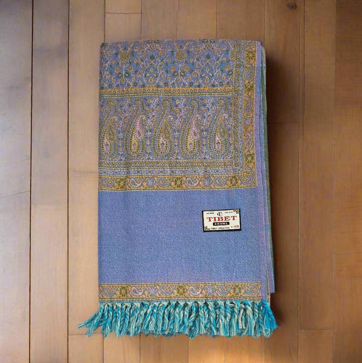 Tibet Handicrafts LLC - Wholesale Throw Blanket - The Perfect Combo Shawl0
