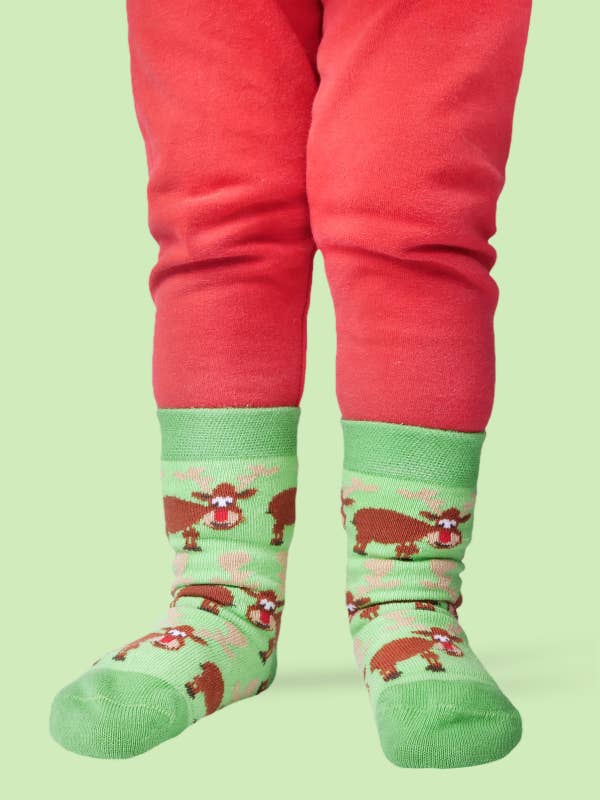 Little Red Nose. Christmas baby socks Unisex for wholesale by Haikon Hada (Calzame, Alster Komfort, Timoni)