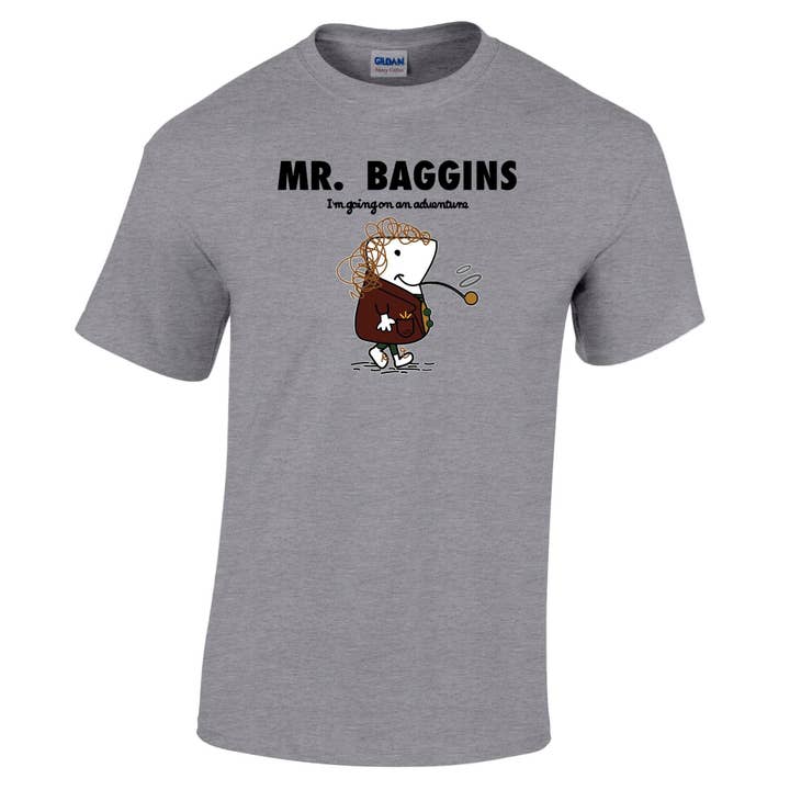 PIGMENTIFY - Wholesale T-Shirt (Graphic) - Men's - Mens Baggins Parody Movie Spoof Art T-Shirt