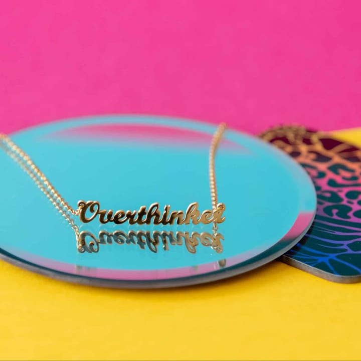 Overthinker necklace for wholesale by Trend Tonic Ltd
