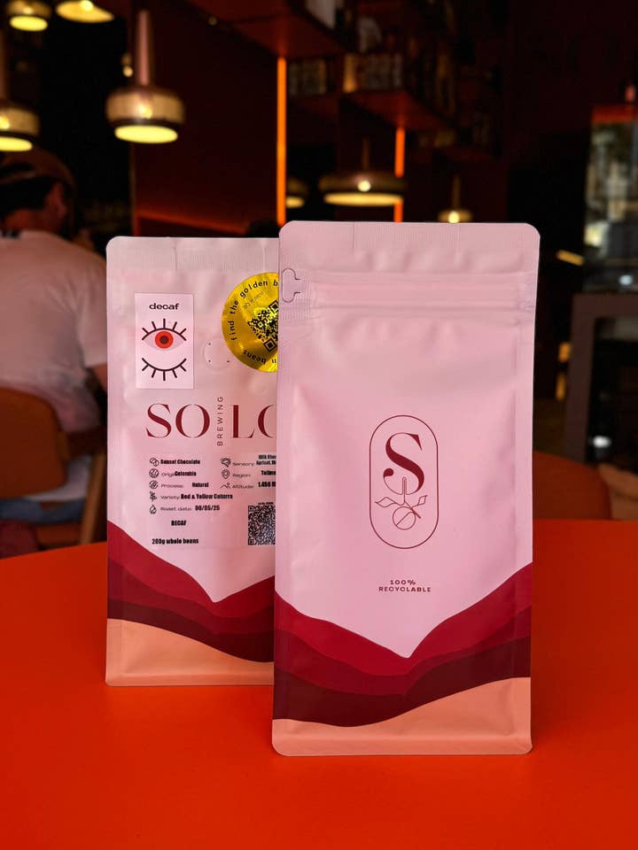 Sunset Chocolate DECAF - Rode & Gele Caturra, Colombia voor wholesale door So Lo Brewing Coffee Roasters