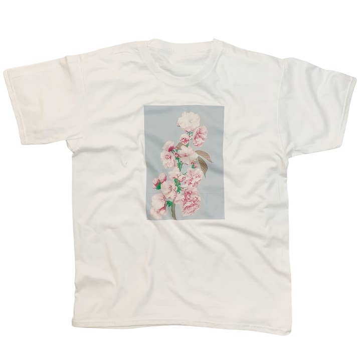 ZZZEBRAAA LIMITED - Wholesale Screen printed t-shirt – unisex - Cherry Blossom Japanese T-Shirt Ogawa Kazumasa