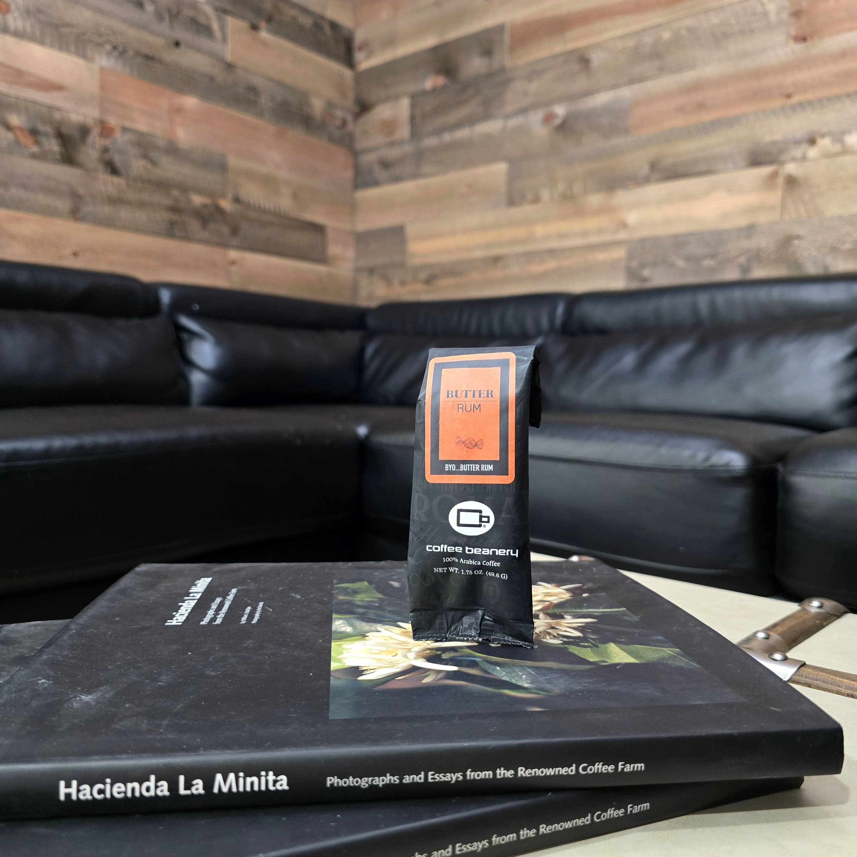 Coffee Beanery - Wholesale Ground Coffee - Butter Rum Cake Flavored Coffee | 1.75 oz One Pot Sampler1