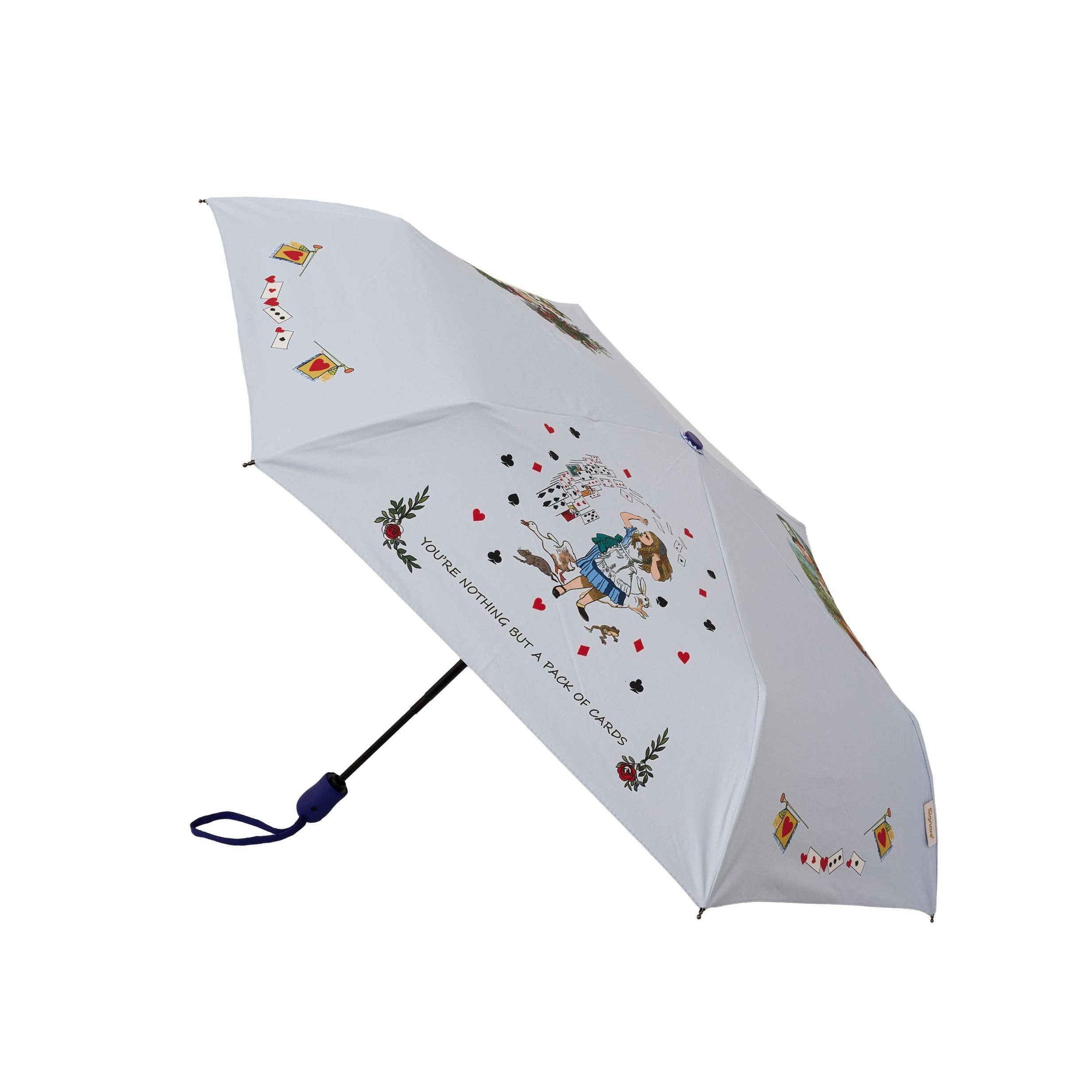 Signare Tapestry - Wholesale Umbrella - Unisex - Alice in Wonderland Tea Party - Automatic Folding Umbrella0