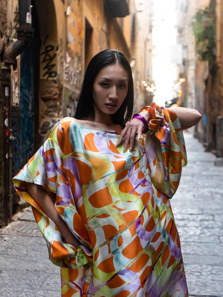 Lång Couleur Kaftan för wholesale av KELLE' CAPRI