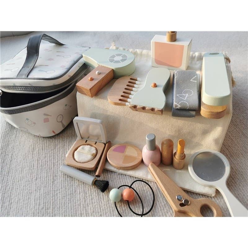 Tinitastic - Vente Jouet en bois – enfant - Set de maquillage en bois - Jeu d’imagination - Kit beauté enfant4