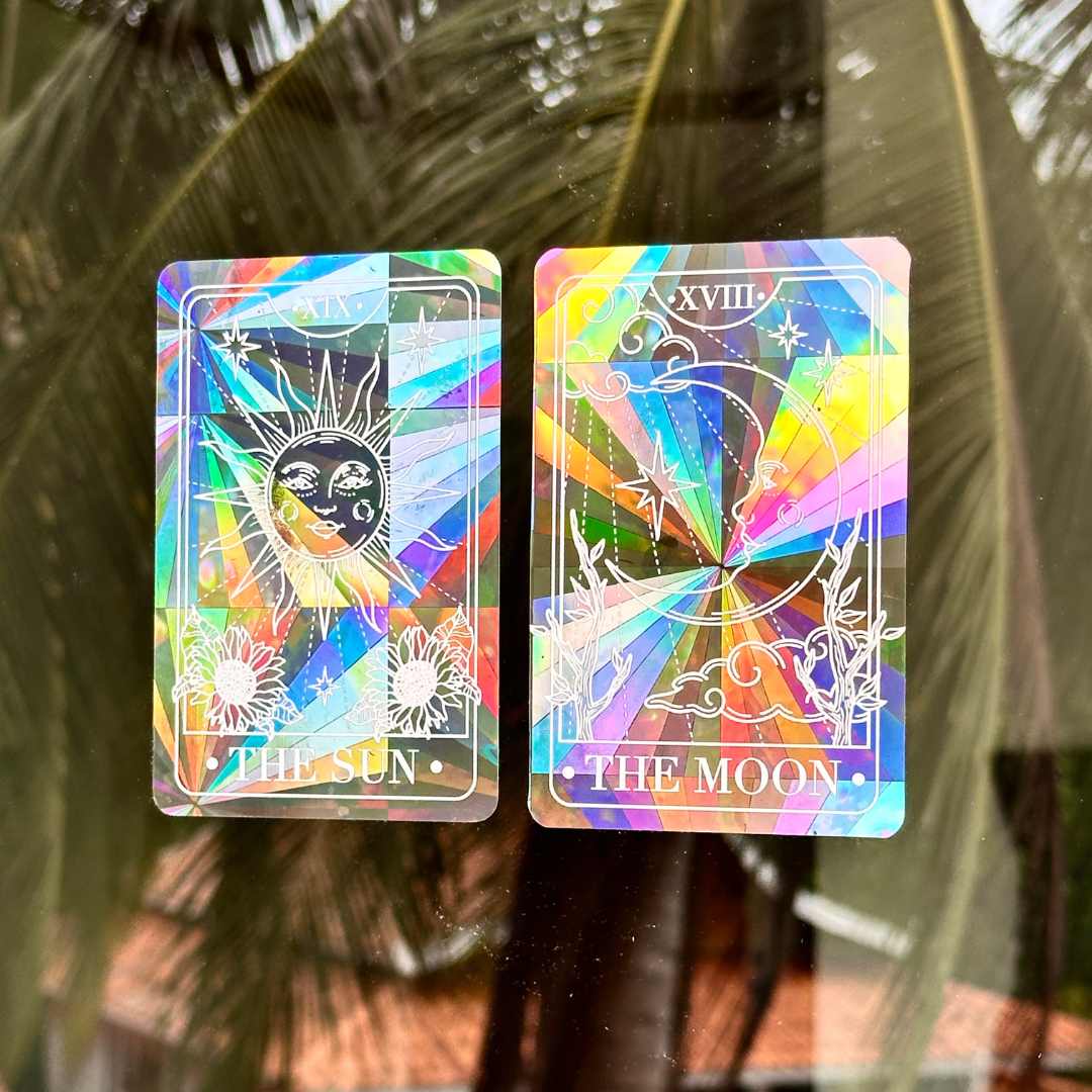 LilAryenne | Jewelry & Suncatchers - Wholesale Sticker - The Sun-Tarot Card Suncatcher Window Sticker3