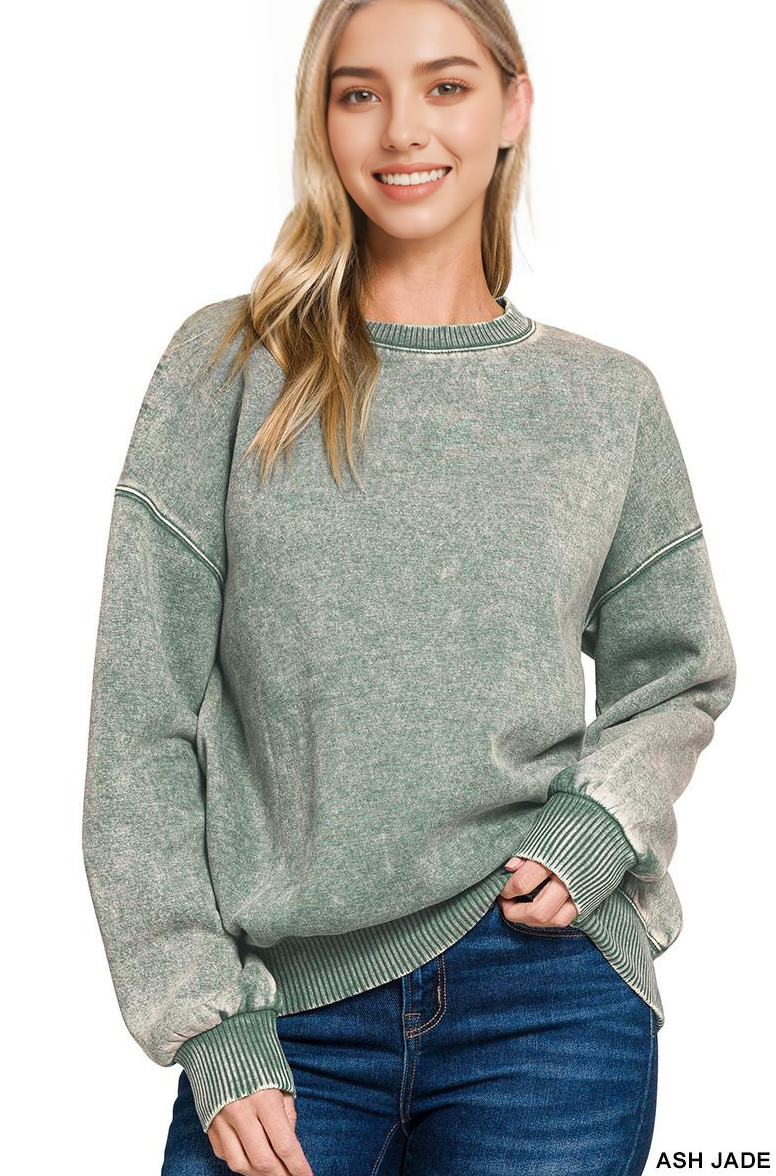 42POPS – Sweatshirt - Mulher por atacado – ',.._ Sweatshirt de Lã Polar Snow Wash89