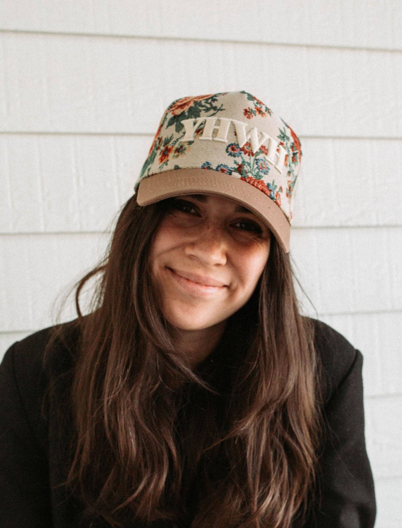 Jenessa Wait - Vente Casquette de camionneur – femme - Chapeau : Floral YHWH2