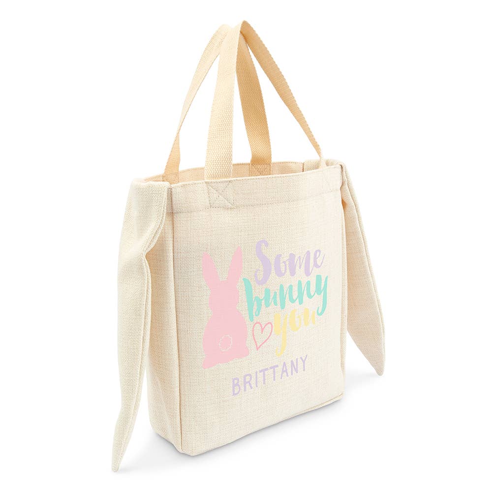 Weddingstar Inc. – wholesale Tote bag – Women's – Personalized Canvas Easter Bag With Bunny Ears - Some Bunny5