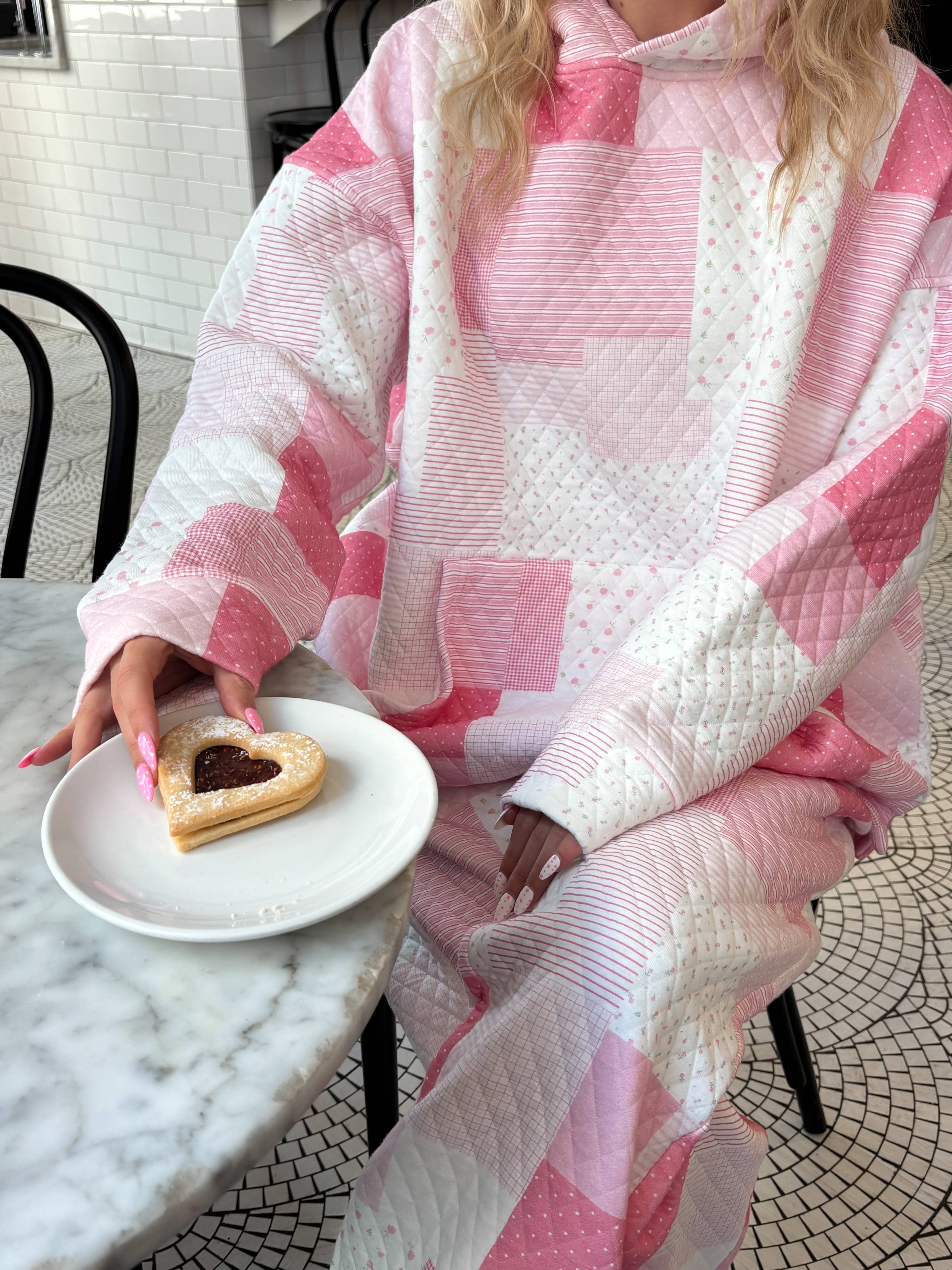 Sunkissed Coconut - Wholesale Hoodie - Women's - Margo Quilted Patchwork Hoodie20