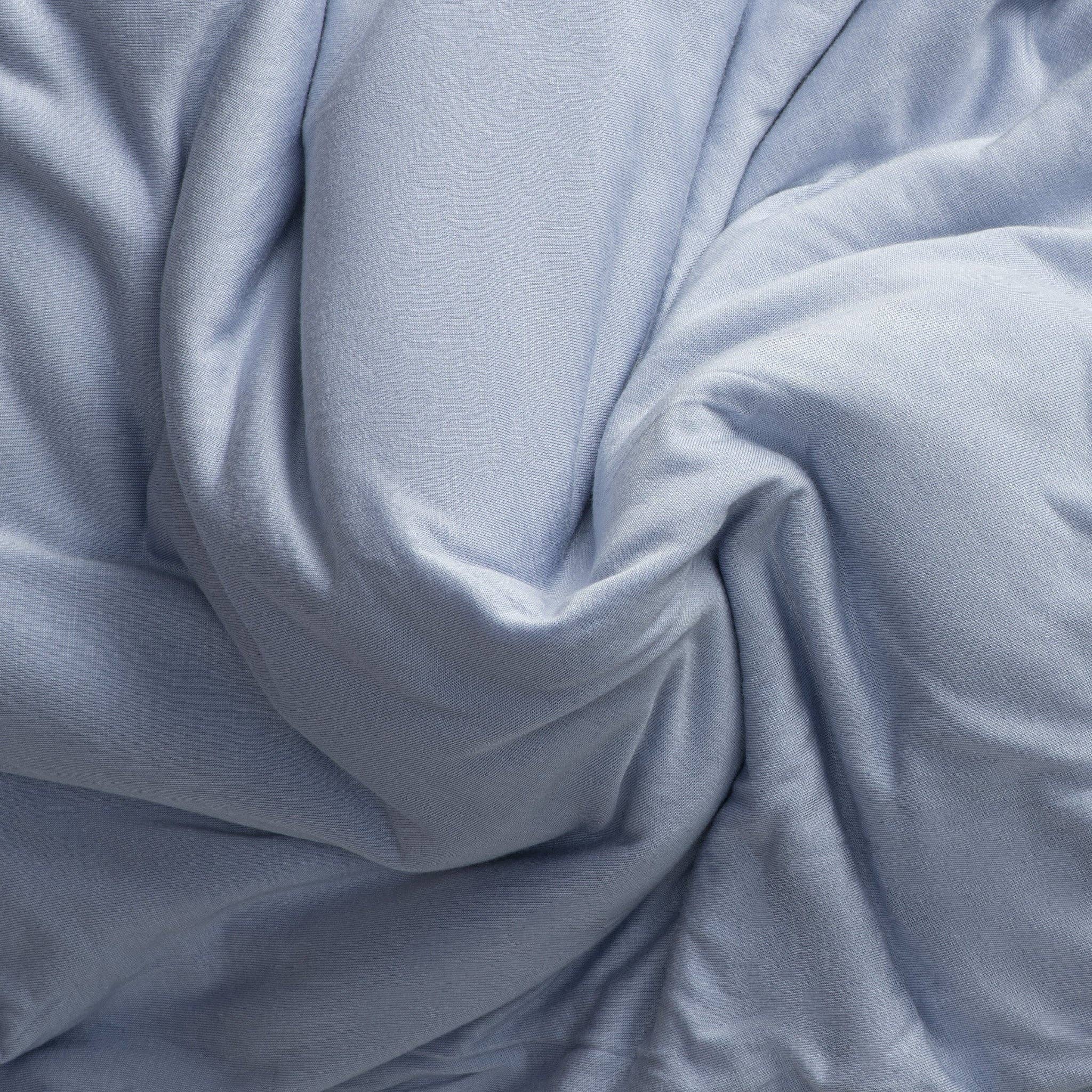 BleuBully Bedding - Wholesale Sheet Set - Jersey Knit Sheet Set in Dream Blue5