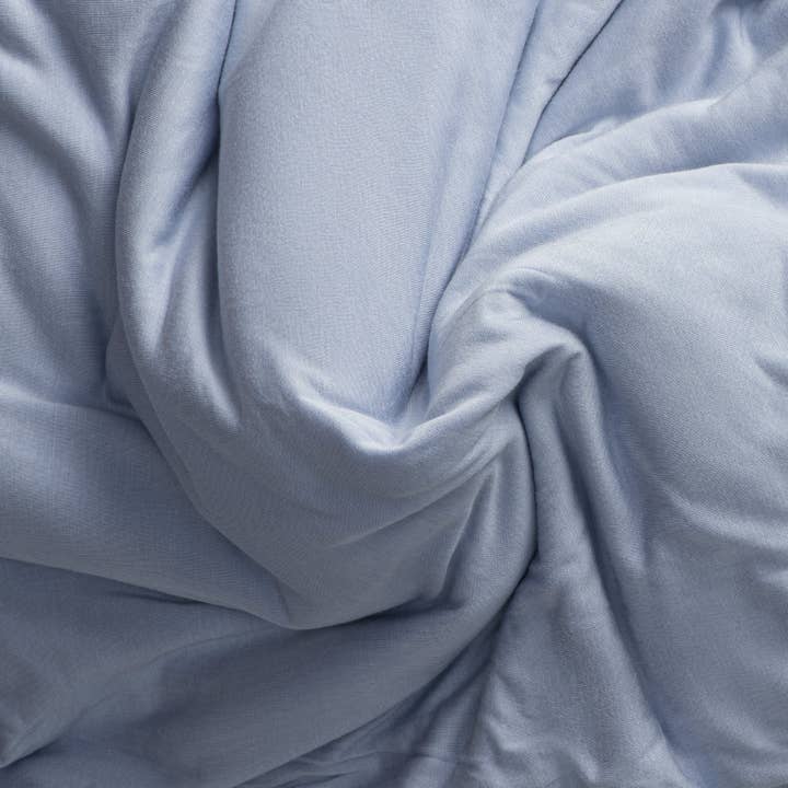 BleuBully Bedding - Wholesale Sheet Set - Jersey Knit Sheet Set in Dream Blue5