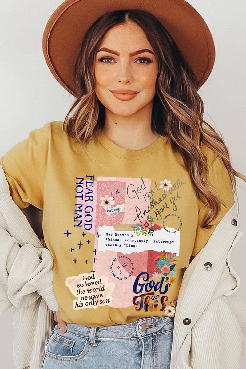 COLORBEAR – wholesale T-shirt med logga - Dam – Kristen collagegrafik t-shirt10