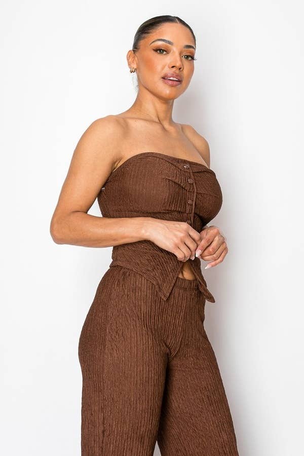 Kimcine - Wholesale Jumpsuit - Women's - KST8513-WOMEN'S SEXY STRAPLESS JUMPSUIT6