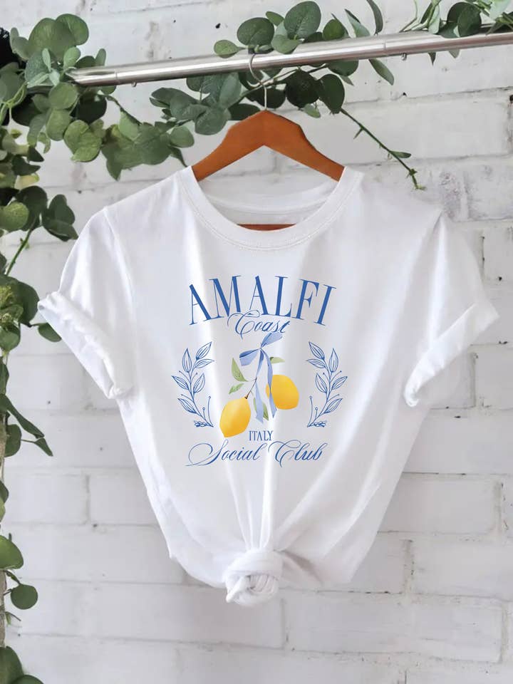 HIDDENBRAND - Wholesale T-Shirt - Women's - Essential Versatile AMALFI lemon Graphic t-shirt