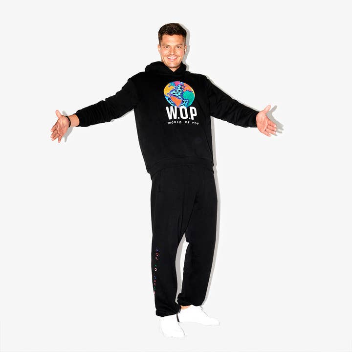 Sweatshirt à capuche Planète en Coton Bio pour la vente par W.O.P (World Of Pop)