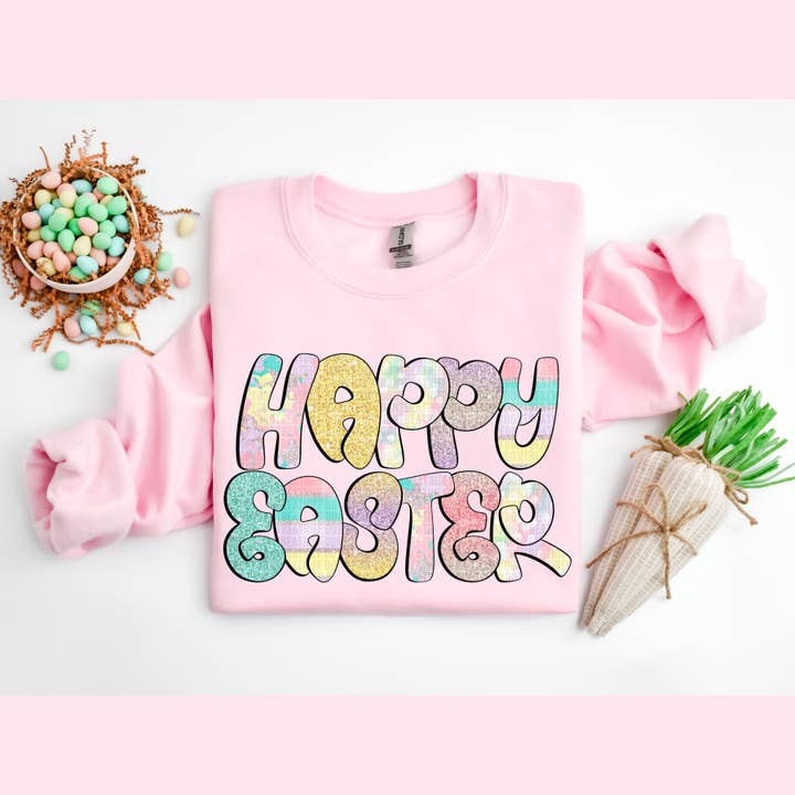 Happy Easter DTF Transfer for wholesale by K and M Designs