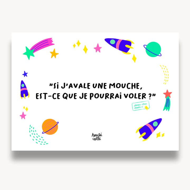 LA CARTOLINA CHE FA BZZZ per la vendita all'ingrosso da parte di Touché Collé