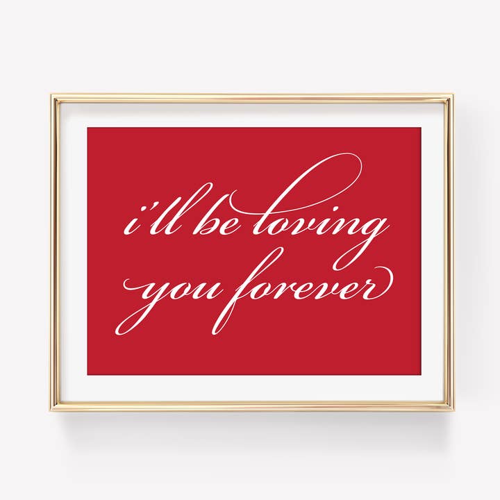 Ik zal altijd van je houden kunstdruk voor wholesale door HellaHoney Co