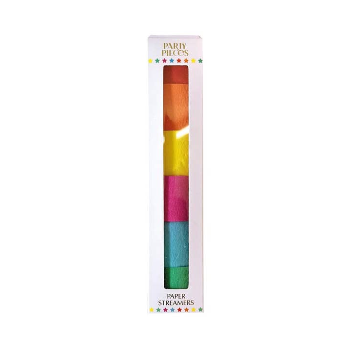 Party Pieces - Wholesale Party Sign/Banner - Rainbow Party Streamers (x6)1