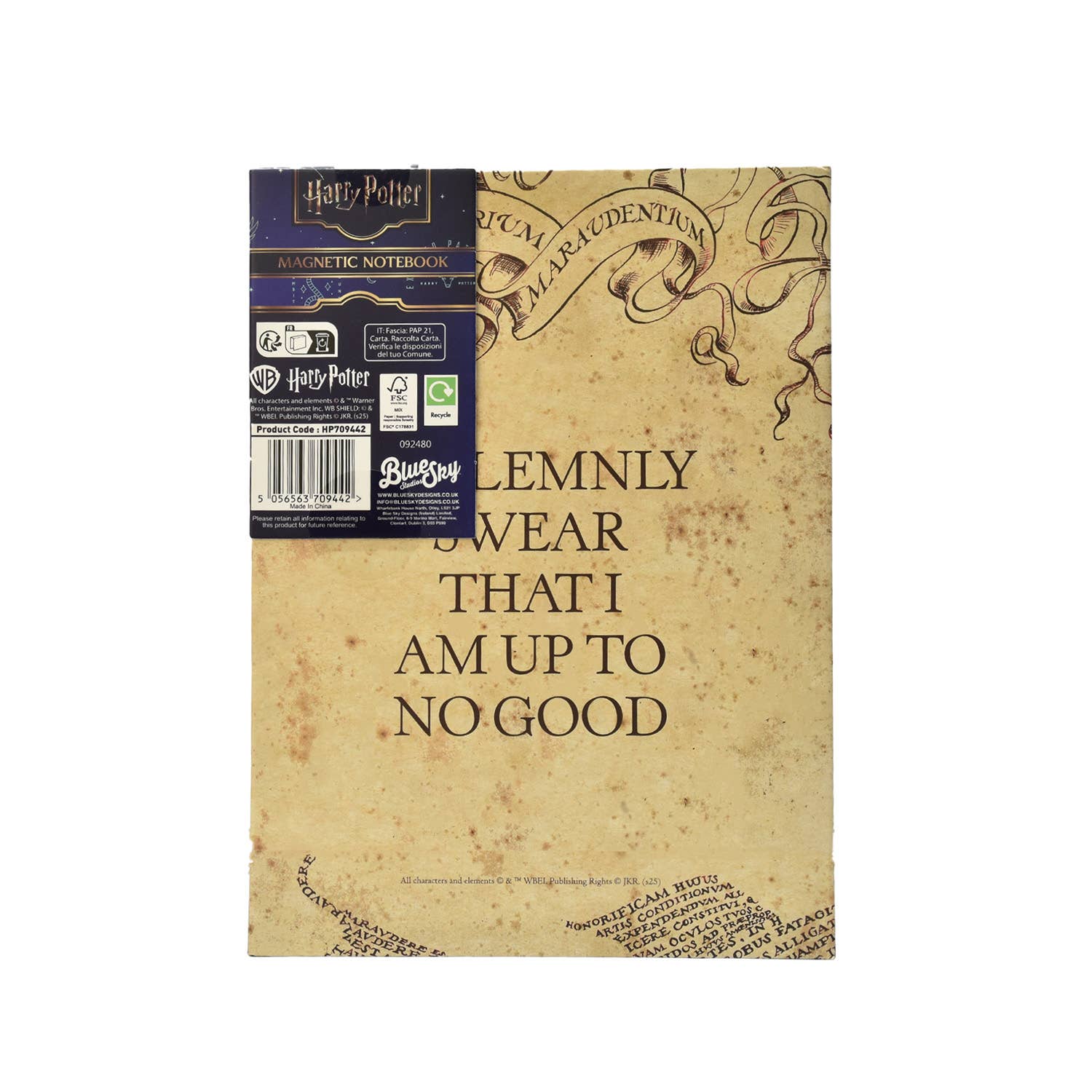 Mad Monkey GmbH - Vendita all'ingrosso Quaderni - Harry Potter - Taccuino A5 "Mappa del Malandrino"4