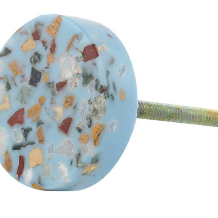 Home Luxe Co – wholesale Knob/pull – Blue Terrazzo Knob
