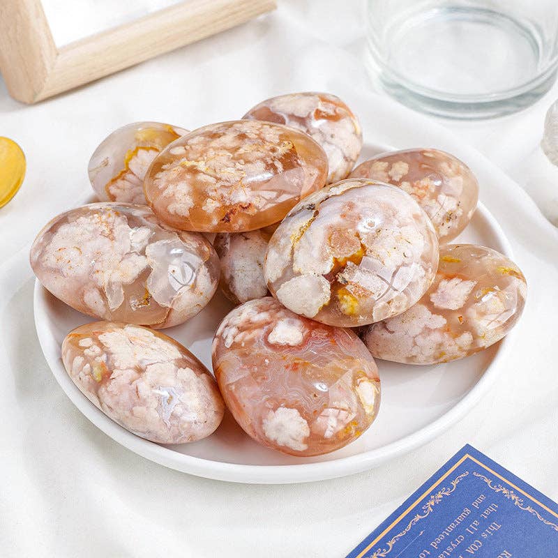 Moon Rituals - Vendita all'ingrosso Pietra/cristallo spirituale - Fiorisci con Armonia: Pietra Palmare di Agata Fiore, Regalo di Cristallo di Natale2