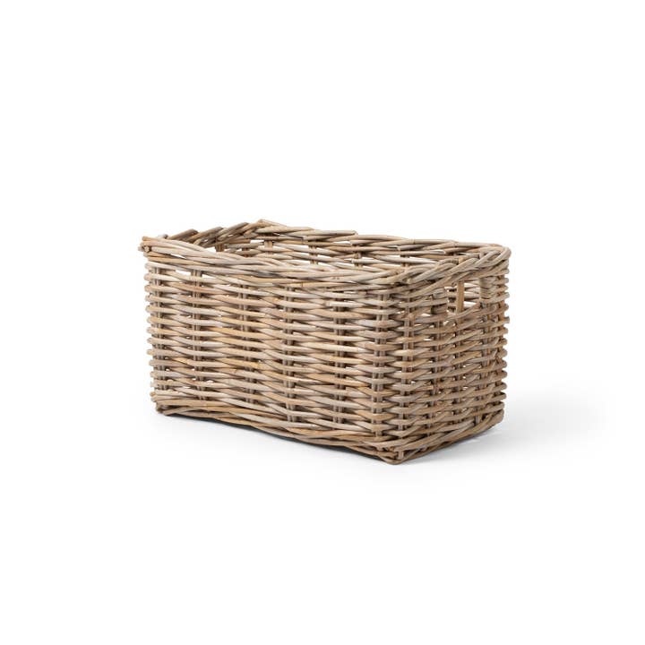 Basketly - Wholesale Basket - Rattan Rectangle Kubu Grey