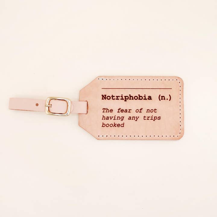 Freshwater Curated Goods - Wholesale Luggage Tag - Notriphobia Luggage Tag