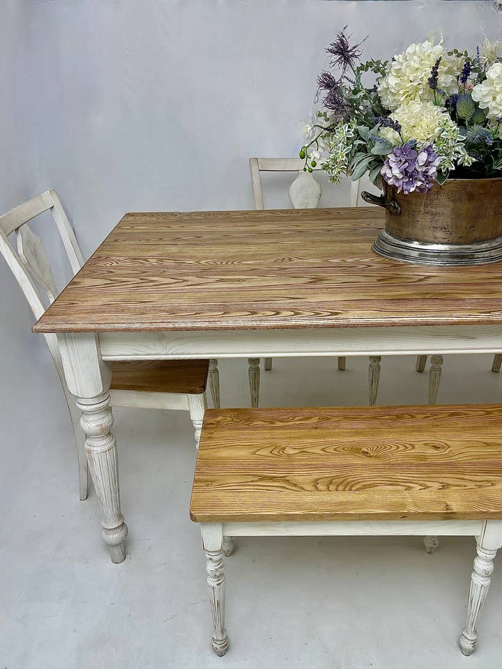 French cottage table,French farmhouse table, Harvest dining for wholesale by Oak & Post Furniture