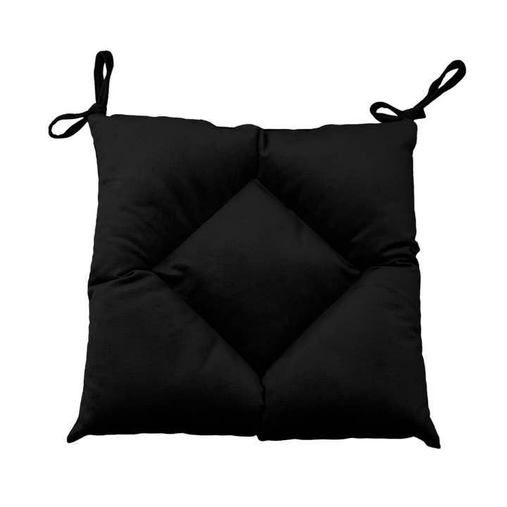 CASASRO - Venta al por mayor Cojines para sillas - CASASRO® Cojines para sillas de comedor | Juego de 4 de 40x40 cm | Tela de terciopelo suave lavable en 9 colores | Cojines con lazos para sujetar53