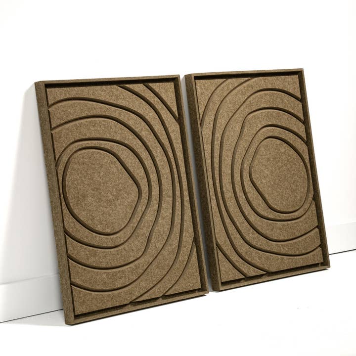 FeltArt Aura Olive Mist Green Taille M 60 x 80 cm Lot de 2 pour la vente par FeltArt