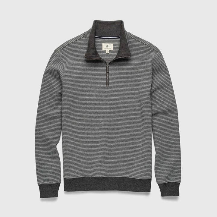 Bobby Fleece Quarter Zip - Charcoal Heather for wholesale by SURFSIDESUPPLY
