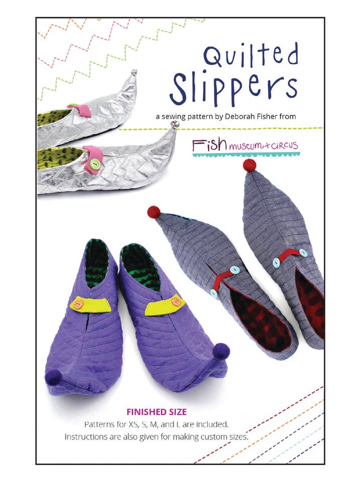 Großhandel - Gestepptes Hausschuhmuster (3er-Pack) für den Großhandel von Fish Museum and Circus