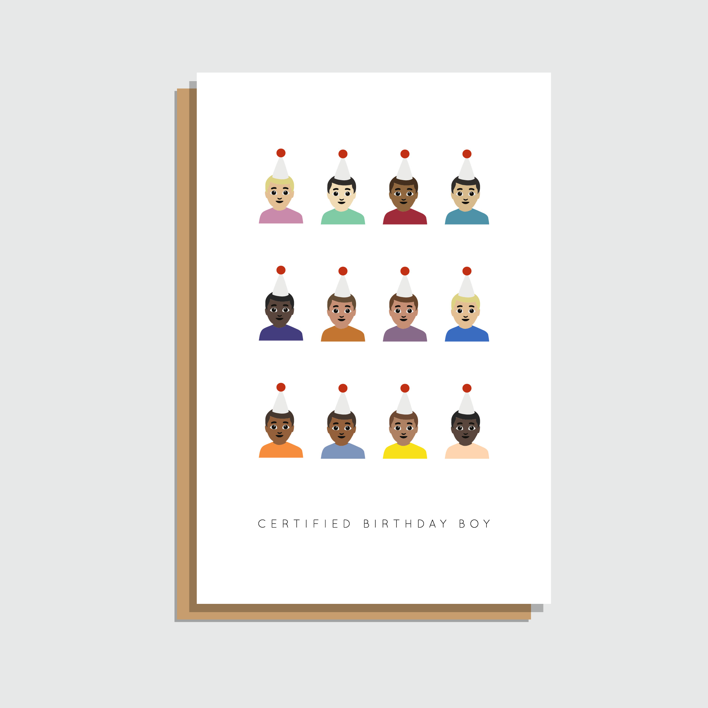 JU+DESIGN - Wholesale Birthday Card - Certified Birthday Boy1