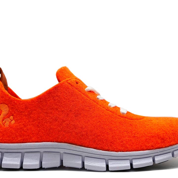 Sneaker thies® PET orange fluo | vegan avec bouteilles recyclées pour la vente par thies