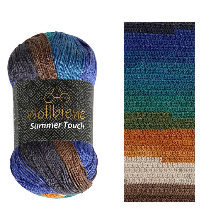 Wollbiene – Engroshandel Garn – Woolbee Summer Touch batik med farvegradient i uldgarn25