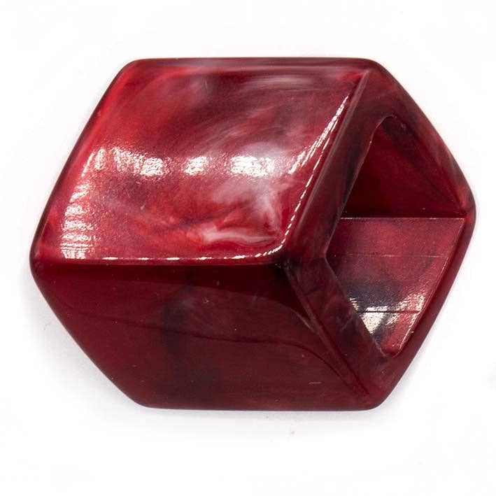 Cube Carmine red shiny for wholesale by FATES, style with a story