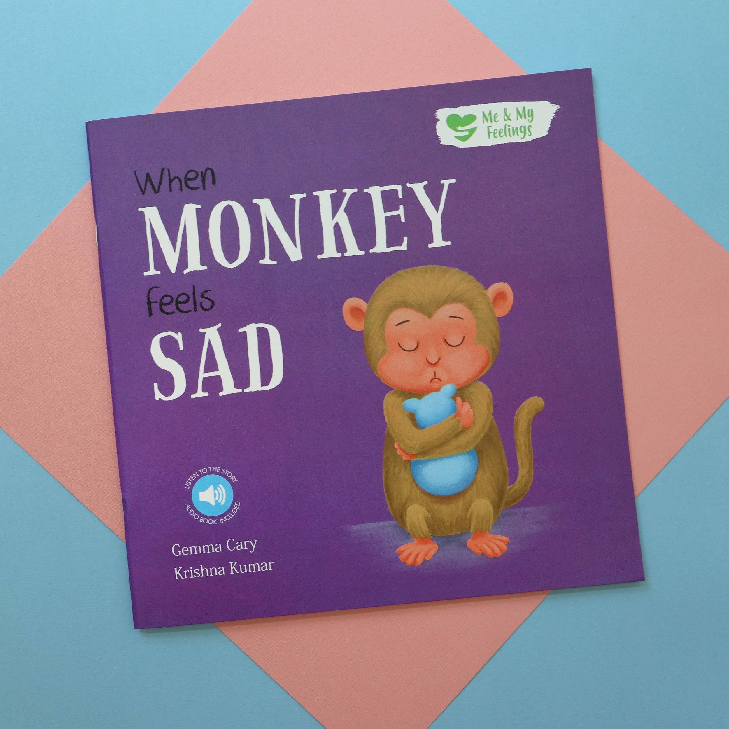 Robert Frederick Ltd - Venta al por mayor Libro de preescolar (3-5 años) - When Monkey Feels Sad - Libro de bolsillo infantil Me and My Feelings5