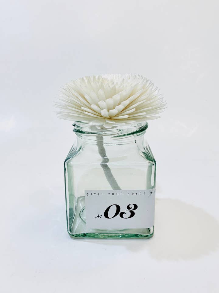 Mor blomst m/skærekant firkantet krukke Reed Diffuser for engroshandel hos WooMood