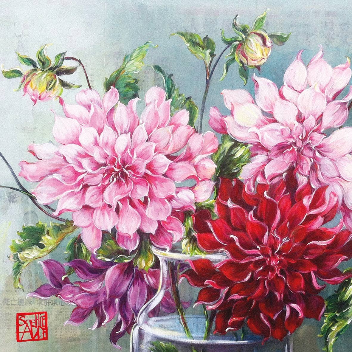 ppd Paperproducts Design GmbH – wholesale Disposable napkin – Pink Fusion 33x33 cm0