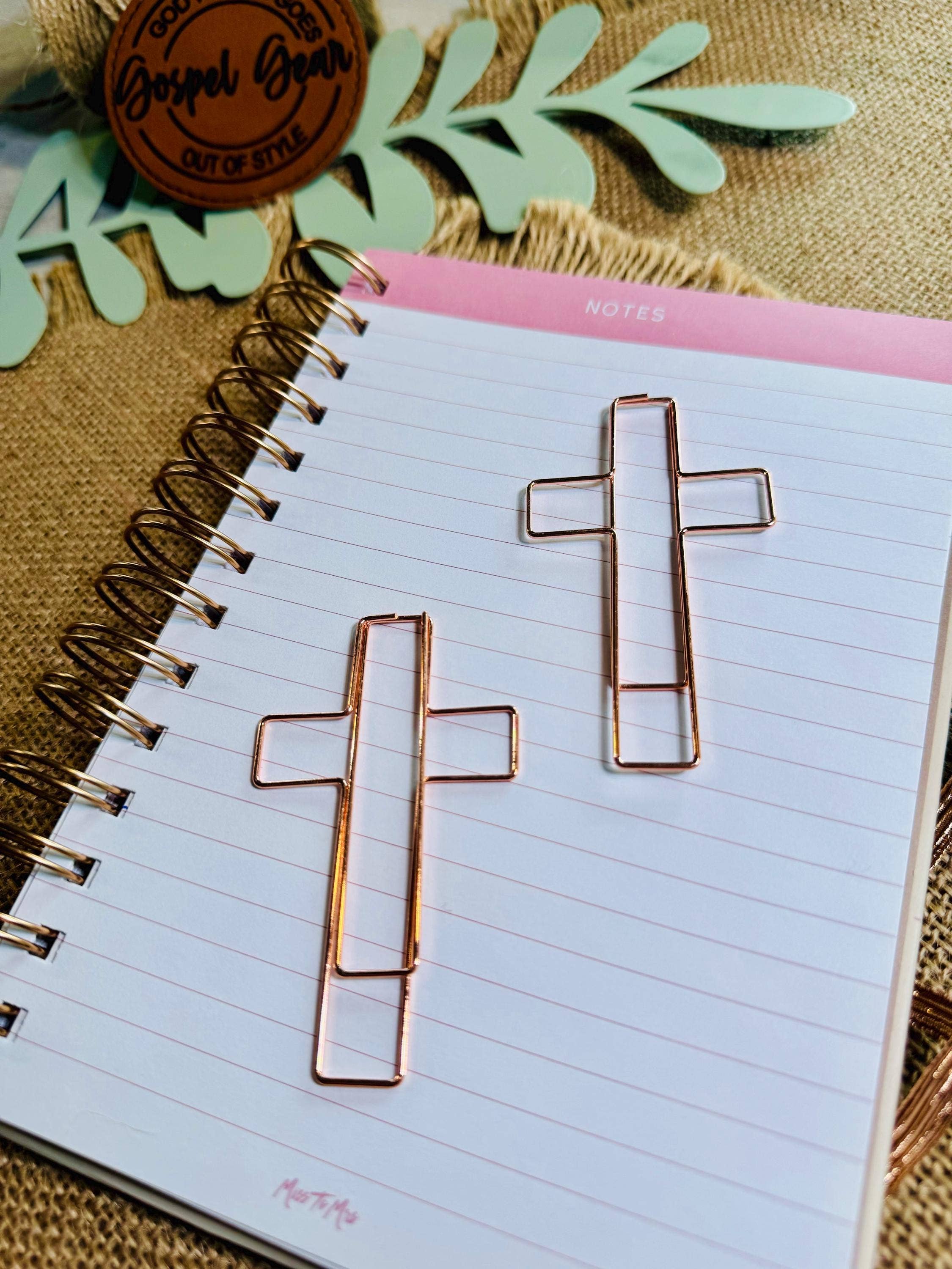Gospel Gear Co - Wholesale Bookmark - Jumbo Cross Bookmark Paperclips2