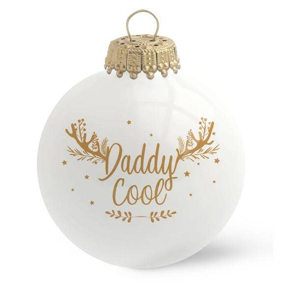 Daddy Cool Christmas ball - glass for wholesale by Baubels