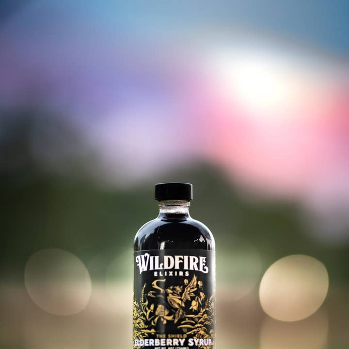 Wildfire Elixirs - Wholesale Oral Supplement/Vitamin - Elderberry Syrup - The Shield 8oz6