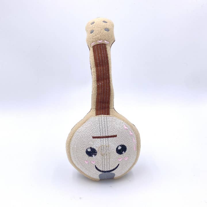 Handmade Pet Toys - Banjo Plush Toy for Dogs or Cats for wholesale by Screaming Pickles